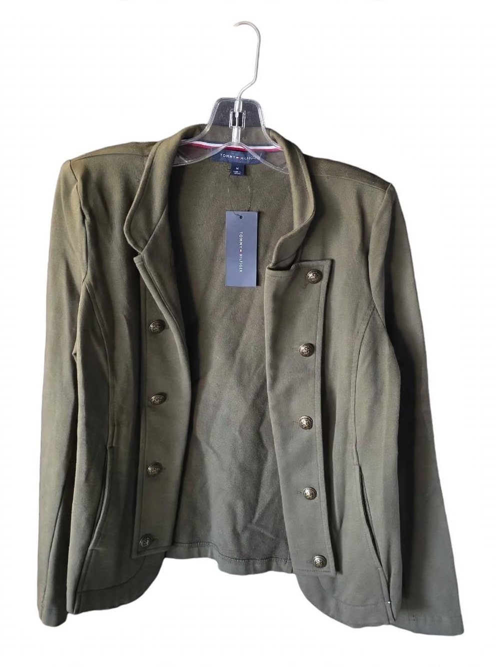 Tommy Hilfiger Olive Military-Style Women's Jacket